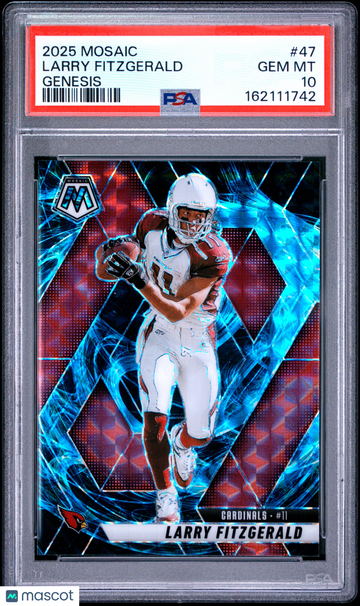 2025 Panini Mosaic Larry Fitzgerald #47 Genesis PSA 10