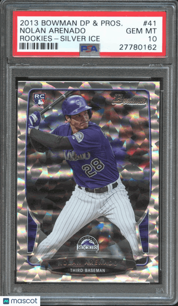 2013 Bowman Draft Picks & Prospects Rookies Nolan Arenado #41 Silver Ice PSA 10