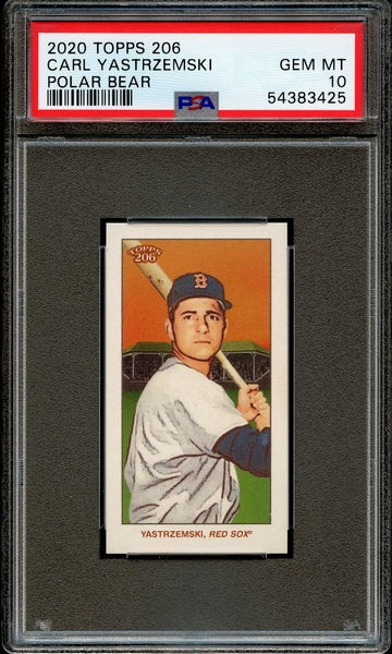 Carl Yastrzemski 2020 Topps T206 Polar Bear Back SP PSA 10