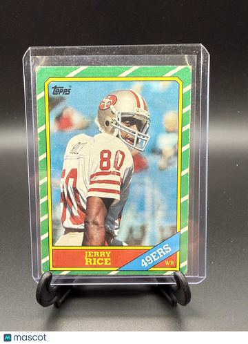 1986 Topps Jerry Rice #161 RC ICONIC