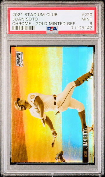 2021 Juan Soto Gold Minted Stadium Club PSA 9