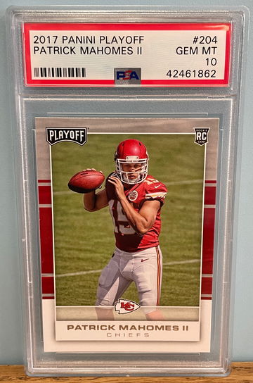 PATRICK MAHOMES 2017 Panini Playoff PSA 10
