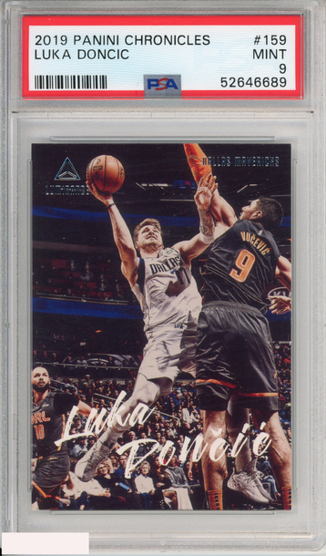 2019 PANINI CHRONICLES LUKA DONCIC #159 DALLAS MAVERICKS PSA 9 MINT