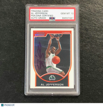 2007-08 Topps Al Jefferson #25 Bowman Chrome PSA 10