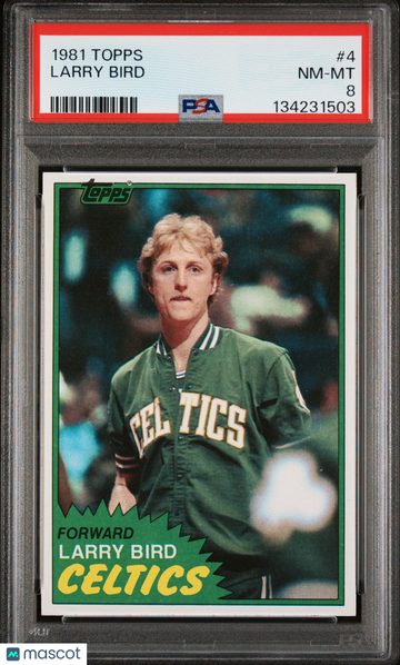 1981 Topps Larry Bird #4 PSA 8