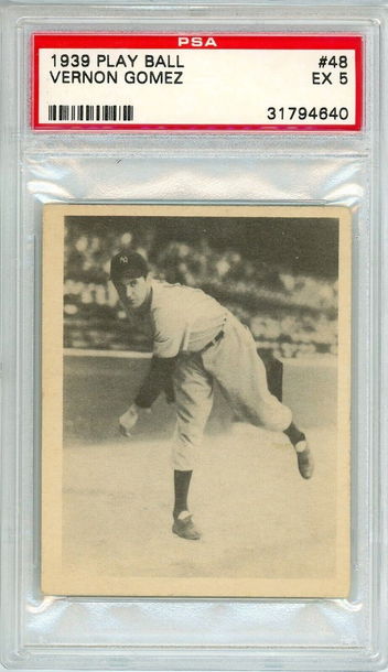 1939 Play Ball Vernon Gomez #48 PSA 5 P1234