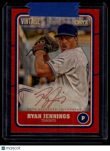 2025 Onyx Vintage Ryan Jennings #VARYJE Autographs Red Bordered SN AU