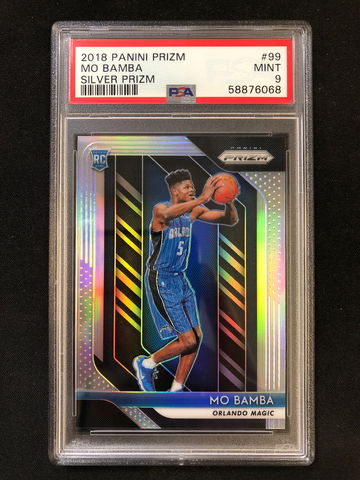 2018 Panini Prizm - Mo Bamba - Rookie Silver Prizm PSA 9 Mint