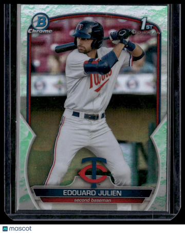 2023 Bowman Edouard Julien #BCP-82 Chrome Prospects Lunar Glow Refractor