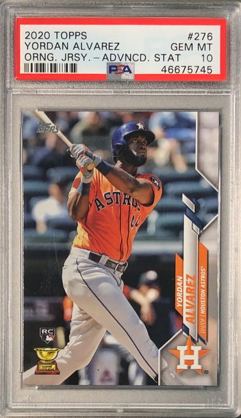 2020 Topps Yordan Alvarez / Adv Stats