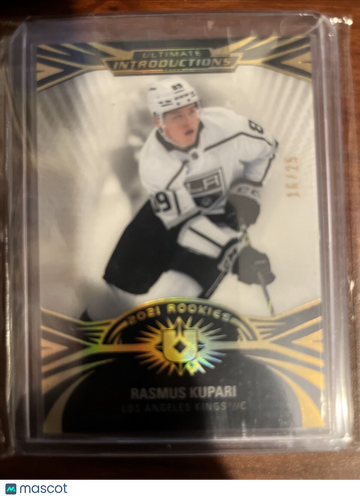 2021-22 Upper Deck Ultimate Collection - Ultimate Introductions - Rasmus Kupari #UI-66 Black Rookie