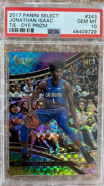 2017 Panini Select Jonathan Isaac Tie - Dye Prizm PSA 10