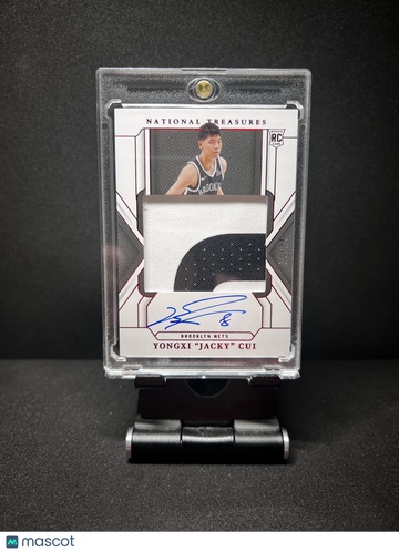 2024 NATIONAL TREASURES YONGXI JACKY CUI ROOKIE PATCH AUTO RED /24 RC RPA