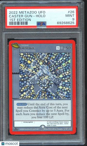 2022 Metazoo Ufo Caster Gun Holo 1st Edition PSA 9 #26