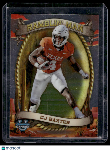 2024 Bowman University Chrome CJ Baxter #RM-6 Ramblin’ Man