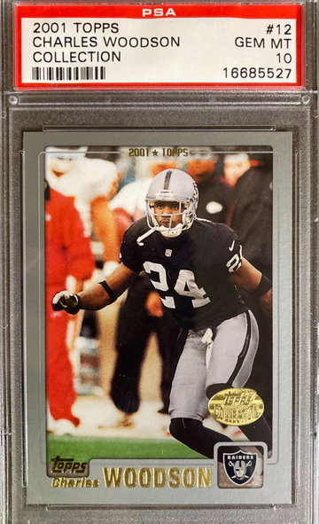 2001 Topps Charles Woodson Collection #12  PSA 10 *POP 2*