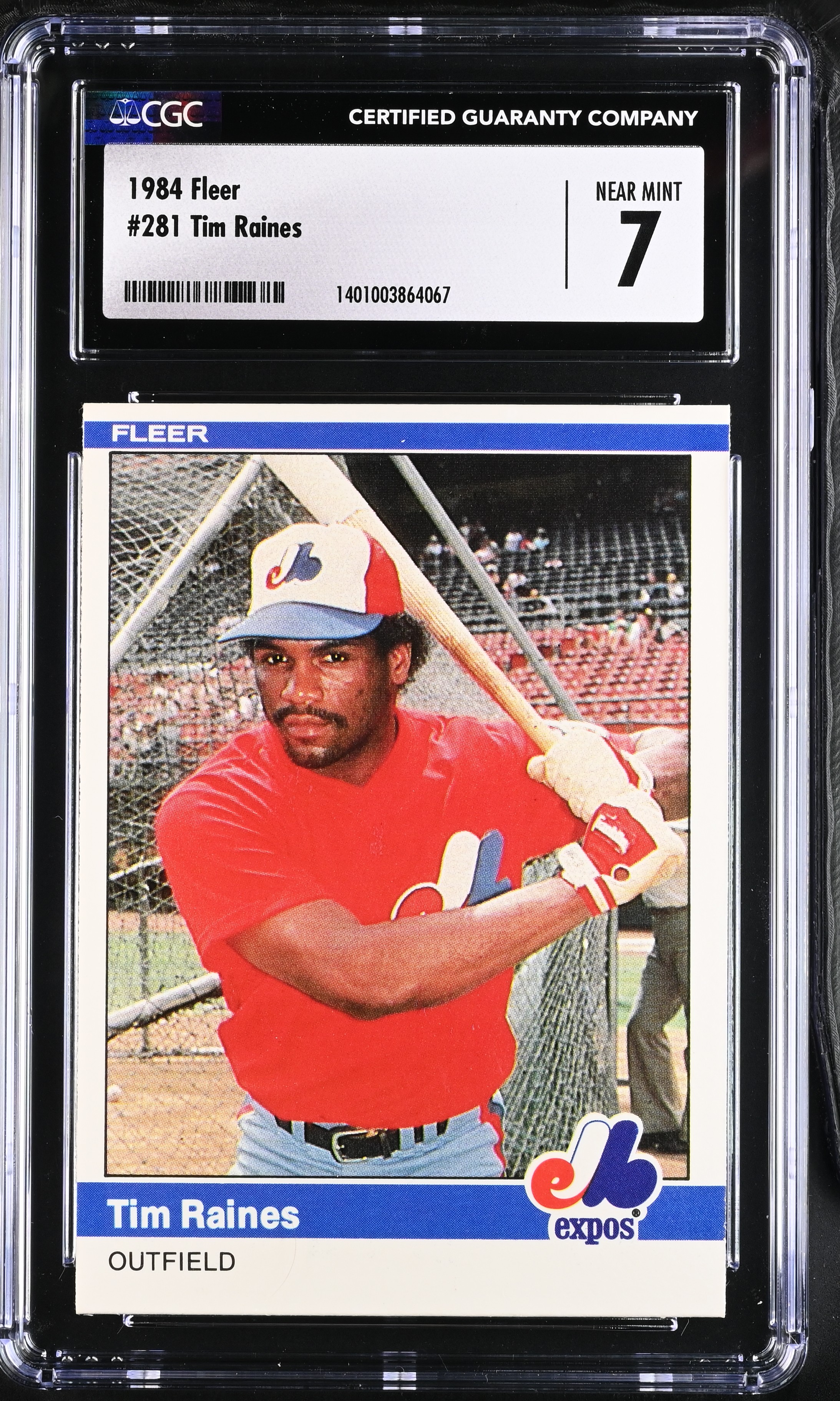 1984 Fleer Tim Raines #281 CGC 7 P1366