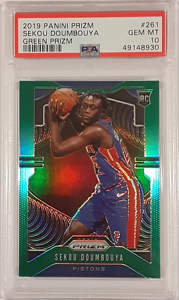 2019 Panini Prizm Sekou Doumbouya Green Prizm Rookie Card