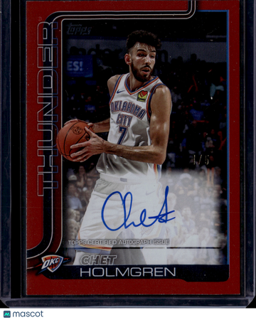 2025 Topps Flagship Chet Holmgren #TFRA-CH /5