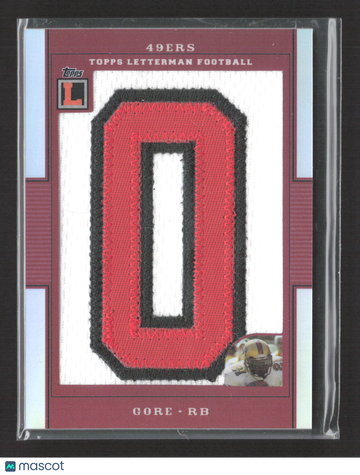 2008 Topps Letterman Football Frank Gore #LP-FG /6 Letterman Patch