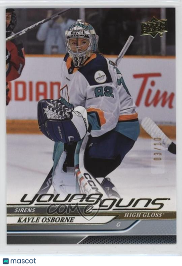 2024-25 Upper Deck PWHL - [Base] - High Gloss Kayle Osborne #57 High Gloss 03/10 Rookie