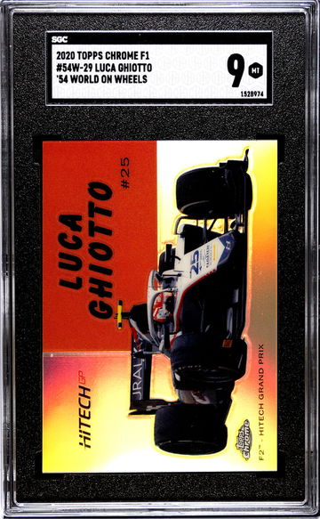 2020 Topps Chrome F1 Luca Ghiotto #54W-29 SGC 9
