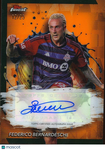 Federico Bernardeschi 2024 Topps Finest Orange