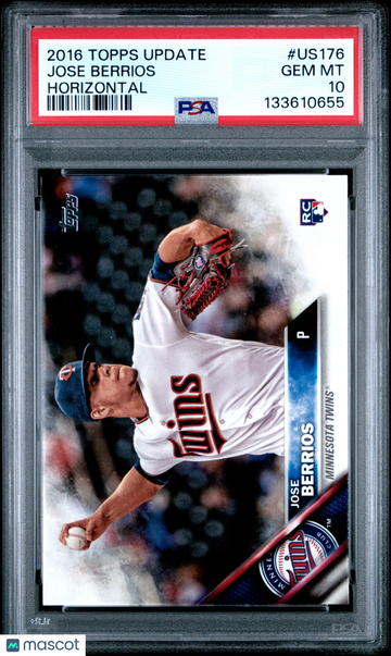 2016 Topps Update Jose Berrios #US176 Rookie PSA 10