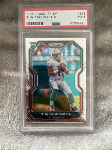 2020 Tua Tagovailoa Base Prizm PSA 9 RC