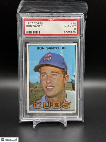 1967 Topps Ron Santo #70 PSA 8