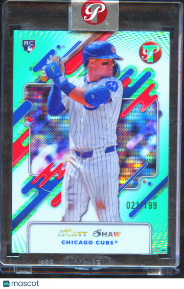 Matt Shaw 2025 Topps Pristine RC Green Refractor /199 Chicago Cubs