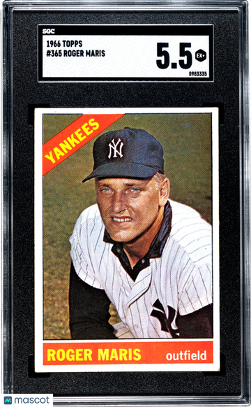 1966 Topps Roger Maris #365 SGC 5.5