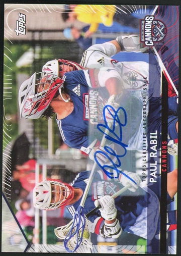 2021 Topps Premier Lacrosse League Paul Rabil #193 Auto