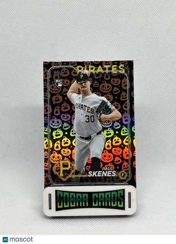 2024 Topps Update Series Paul Skenes #US100 Jack O' Lantern RC
