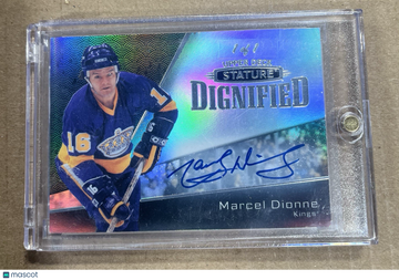 2022-23 Upper Deck Stature Marcel Dionne #D-19 Black One of One Parallel/Variety Insert
