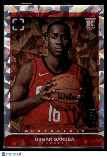 2021-22 Panini Photogenic Usman Garuba #124 Diamond Anniversary SN RC