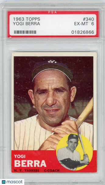1963 Topps Yogi Berra #340 PSA 6