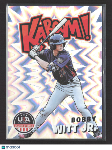 2025 Panini USA Baseball Stars & Stripes Kaboom! Bobby Witt Jr. #10