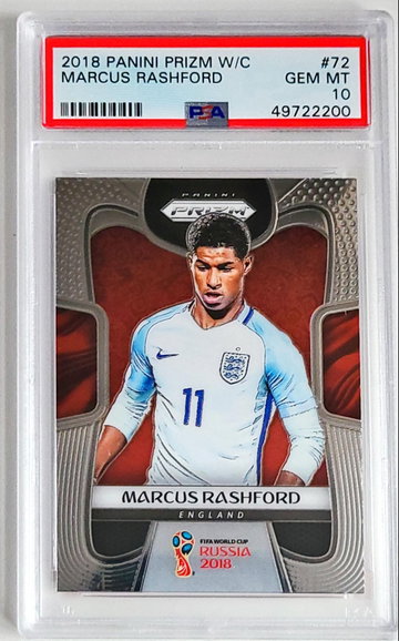 Marcus Rashford 2018 World Cup Prizm PSA 10