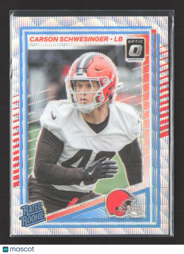 2025 Panini Donruss Optic Football Prizm Carson Schwesinger #217 /300