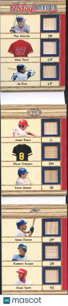 2025 Leaf Lumber Today's Lineup Roberto Alomar Steve Garvey Jim Rice Willie Stargell Paul Molitor Mike Trout Ozzie Smith