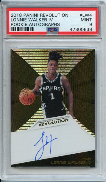 Lonnie Walker Revolution Rookie Auto PSA 9