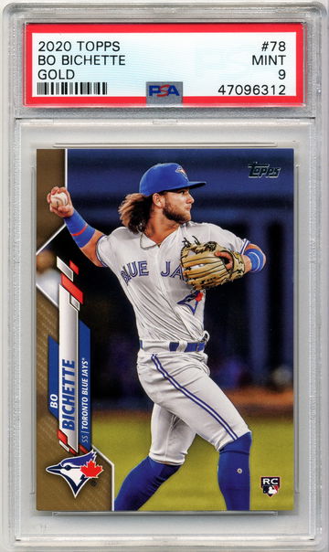 2020 Topps Series 1 Bo Bichette RC GOLD /2020 MINT PSA 9