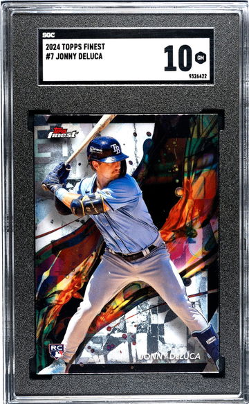 2024 Topps Finest Jonny DeLuca #7 RC SGC 10