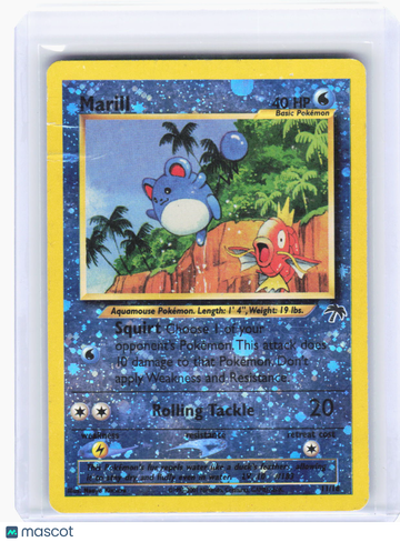 Southern Islands Marill Reverse Holo Promo (Damaged) #11/18