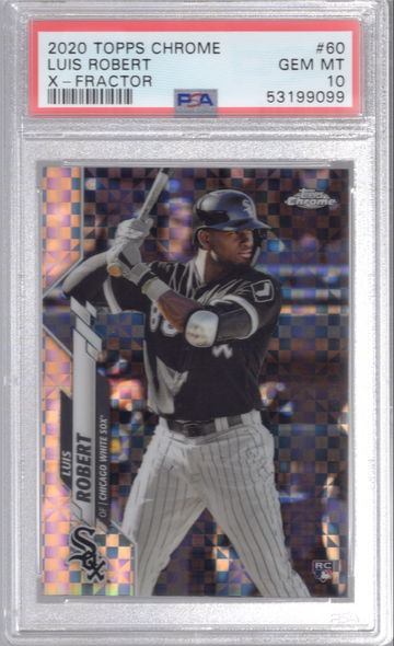 2020 Topps Chrome Luis Robert X-Fractor - PSA 10 Gem Mint