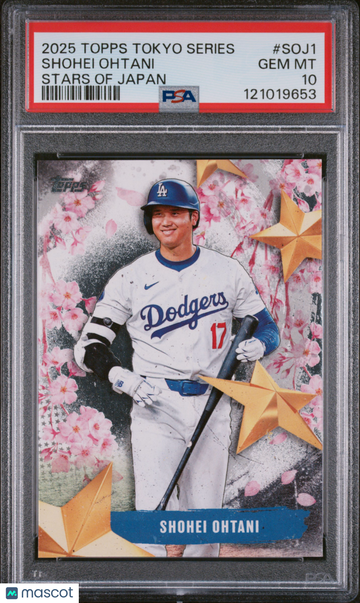 2025 Topps Tokyo Series Shohei Ohtani #SOJ1 Stars Of Japan Short Print Parallel/Variety Insert PSA 10