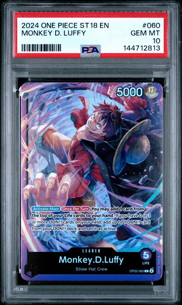 2024 One Piece Starter Deck Monkey D. Luffy #OP05-060 PSA 10