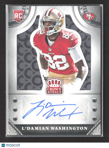 2014 Panini Crown Royale L'Damian Washington #S-LW One of One RC