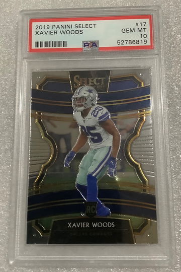 2019 Select Xavier Woods Concourse Rookie Psa 10 Cowboys 